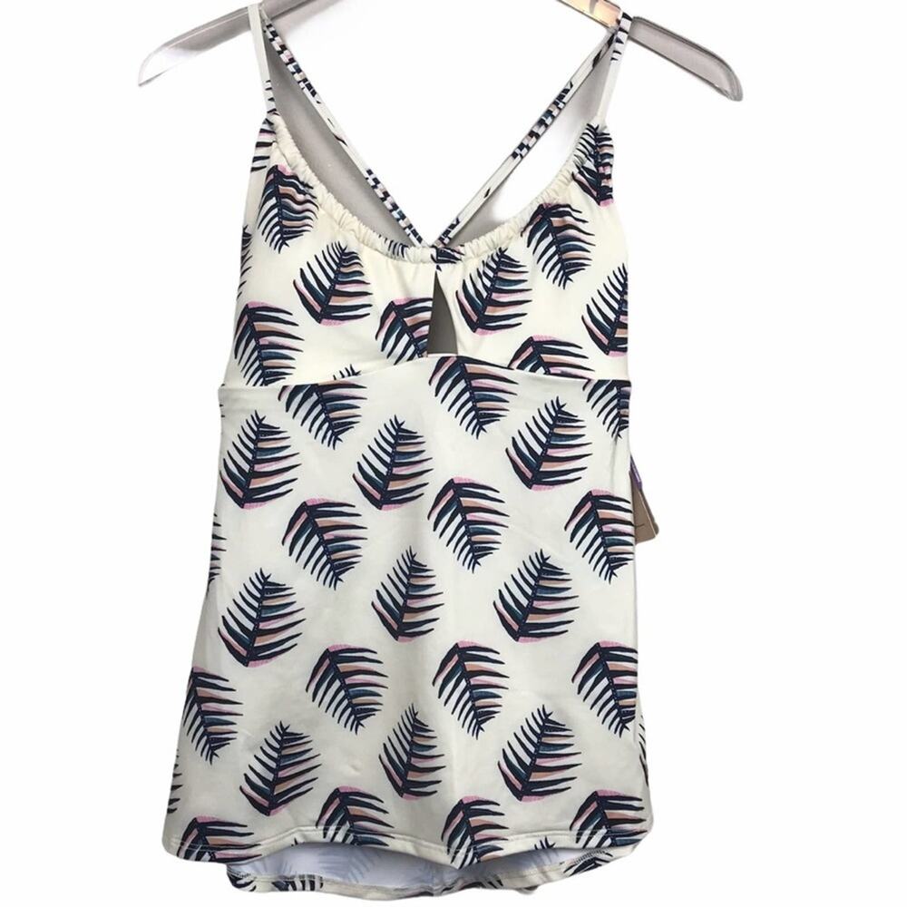 Patagonia Womens Glassy Dawn Tankini Top In Palms of My Heart Medium NWT